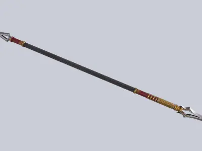 Draconic spear Low-poly 3D model purchase