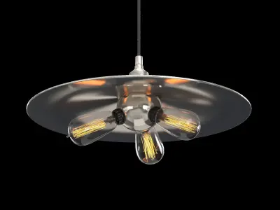FACTORY FILAMENT METAL TRIPLE PENDANT 3D model
