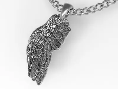 Wing Pendant Printable 3D print model