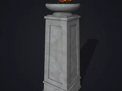 Fire Column 3D model