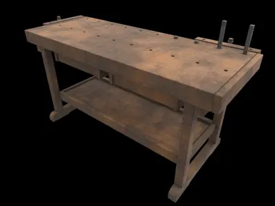 work bench 3D model