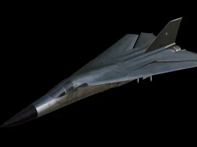 General Dynamics F-111 Aardvark Low-poly 3D model