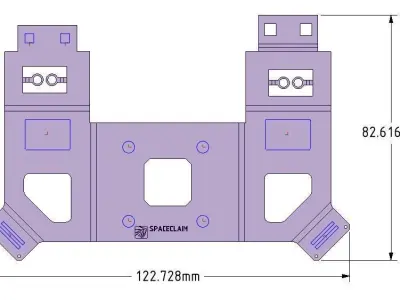 Sheetmetal part Free 3D model