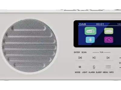 Outdoor Car Radio with LCD Screen 3D model