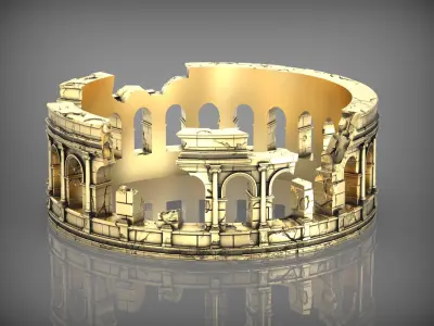 Ring Roman Colosseum 3D print model