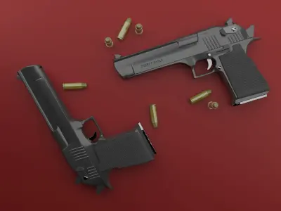 Desert Eagle - Pistol - Tabanca  3D model