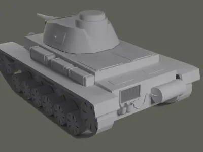tank pz 3D model