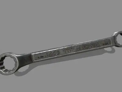 wrench Low-poly 3D model 17