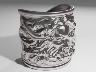 Jupiter Ring Project STL FBX Blend and OBJ  3D print model