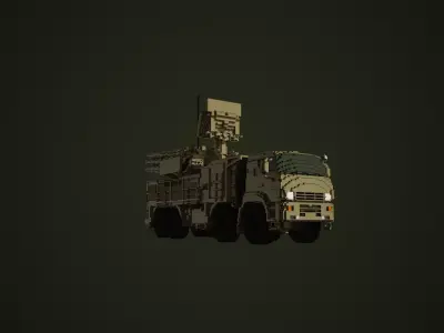 sa-22 military truck 3D model