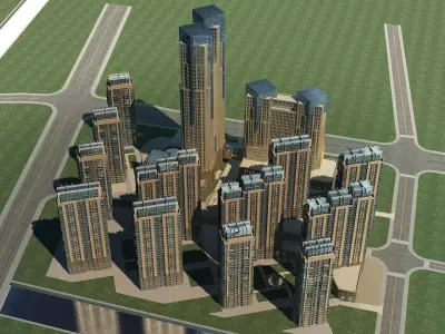 High-Rise Residential 3D model 24