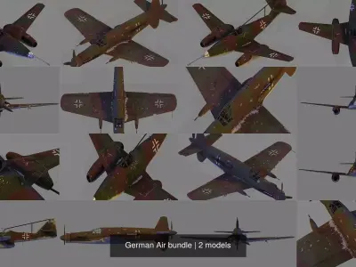 German Air bundle 3D Model Pack