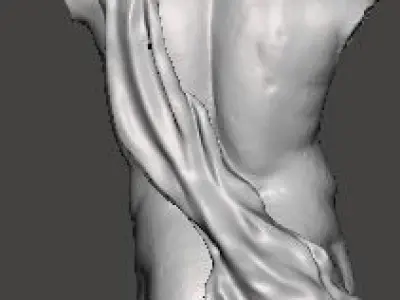 Antique male torso STONE 3D print model