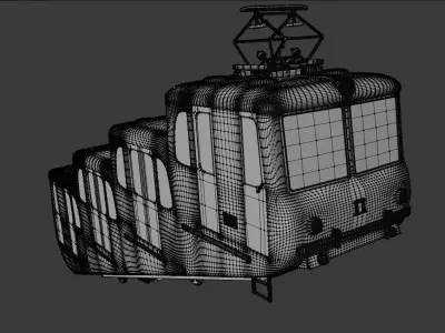 Kyiv Funicular train 1959 3D model