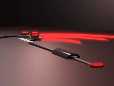 Anime Scythe Version 2 Low-poly 3D model