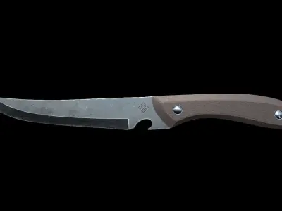 Knife 3D model Low-poly 3D model