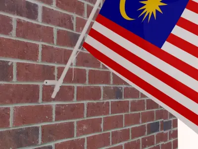 Flag of Malaysia 3D model