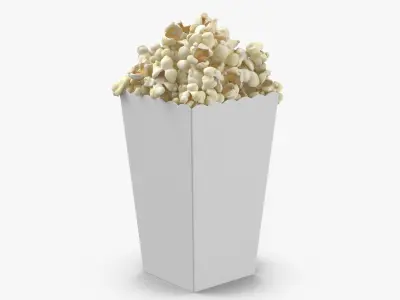 Popcorn Boxes Collection 3D model