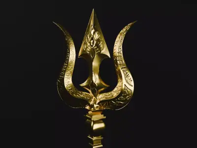 Trident of Shiva 3D model