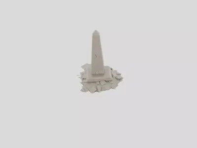 Stone Obelisk Ruin for 3D print 3D model