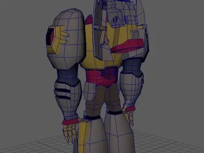 Jurassic Robot - Low poly 3D model