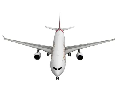 Lowpoly Airbus A330 Game Model Low-poly 3D model