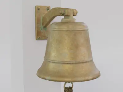 Ship bell Low-poly 3D model
