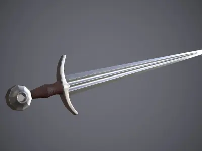 Half sword Free low-poly 3D model