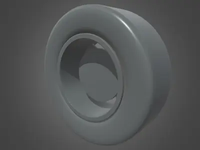 Low Poly Wheel 01 Low-poly 3D model