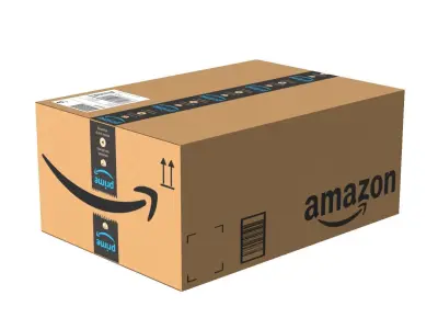 Amazon Box 2K PBR 01 Low-poly 3D model