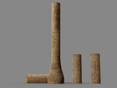  Washingtonia palm unbarked 3xPBR 8K 