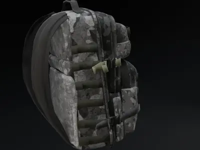 3D military bag model 3D model