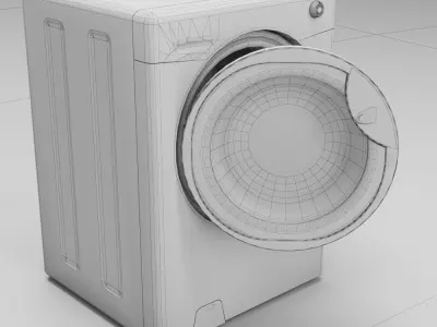 washing machine 3D model 5