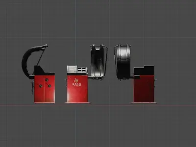 Wheel Balancer Low-poly 3D model