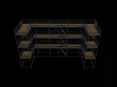 scaffold tower 02 3D model