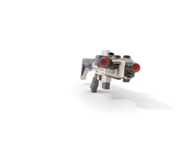 Tactical Blaster Rifle model pack Low-poly 3D model