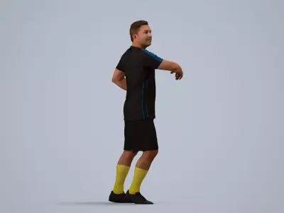 00565Omar005 - Adult Middle Eastern man exercising in athletic 3D model