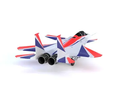 McDonnell Douglas F-15 ACTIVE - THE FRANKENSTEIN FIGHTER - Low-poly 3D model