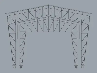 Movable Roof Facade 3D model