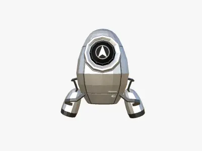 Jetpack Low Poly I05 - SciFi Character Design Low-poly 3D model