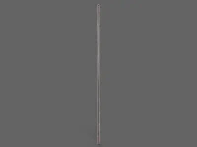 PBR Wushu Stick Wood4 Low-poly 3D model