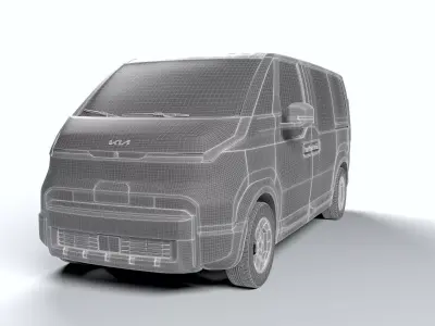 KIA PV5 Cargo EV Cars Low-poly 3D model
