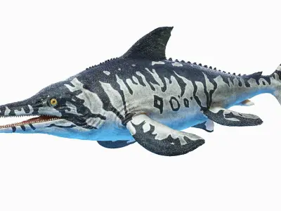 Ichthyosaur Animated 3D model