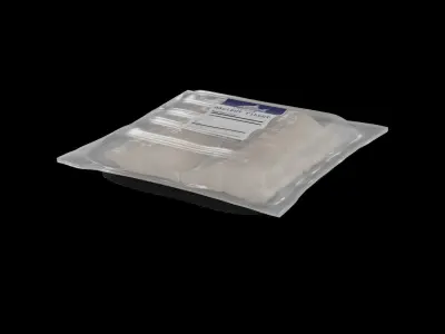 Frozen fish Frozen Halibut Fillets 3D model