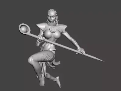 indigo 3d model with base ready for 3d printing STL  3D print model