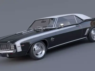 1969 Chevrolet Camaro SS Coupe 3D model purchase