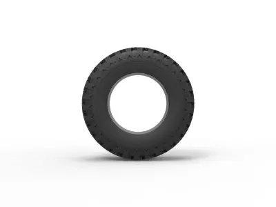 Offroad tire 110 Scale 1 to 25 3D print model