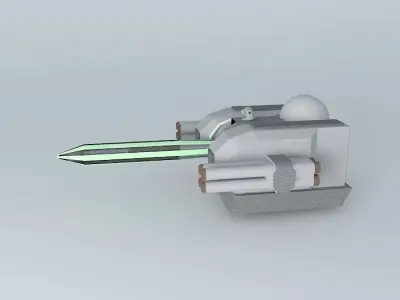 Laser missile turret Free 3D model