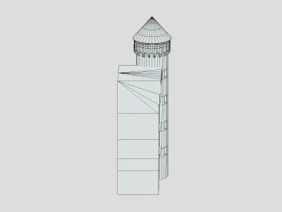 Castle Medieval Middle Ages 02 Low Poly PBR Realistic Low-poly 3D model