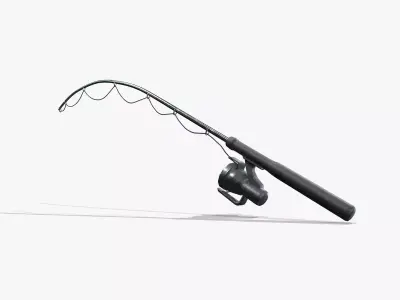Fishing Rod V06 Low-poly 3D model